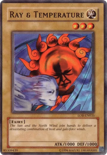 Ray & Temperature (LOB-EN035), Legend of Blue Eyes White Dragon (Worldwide English) — Yu-Gi-Oh! card price