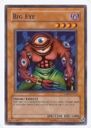 Big Eye (MRD-EN017), Metal Raiders (Worldwide English) — Yu-Gi-Oh! card price