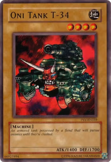 Oni Tank T-34 (PSV-EN059), Pharaoh's Servant (Worldwide English) — Yu-Gi-Oh! card price