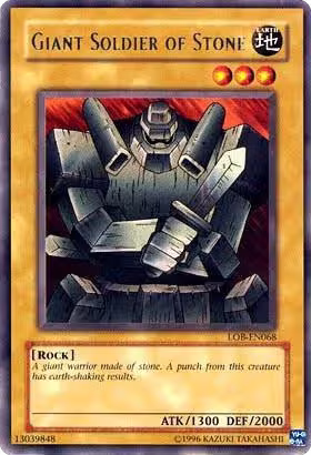 Giant Soldier of Stone (LOB-EN068), Legend of Blue Eyes White Dragon (Worldwide English) — Yu-Gi-Oh! card price