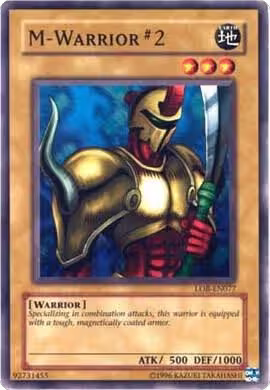 M-Warrior #2 (LOB-EN077), Legend of Blue Eyes White Dragon (Worldwide English) — Yu-Gi-Oh! card price