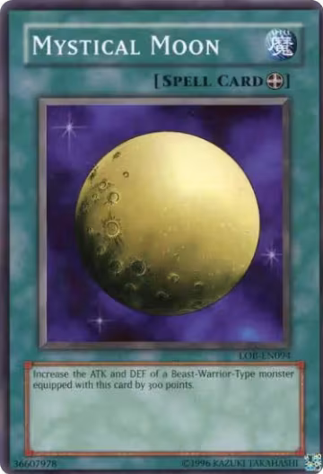 Mystical Moon (LOB-EN094), Legend of Blue Eyes White Dragon (Worldwide English) — Yu-Gi-Oh! card price