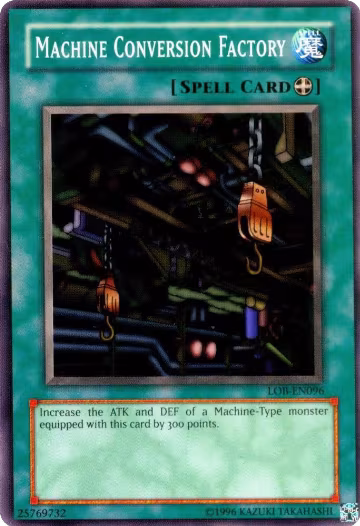 Machine Conversion Factory (LOB-EN096), Legend of Blue Eyes White Dragon (Worldwide English) — Yu-Gi-Oh! card price