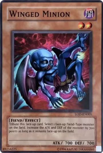 Winged Minion (LOD-EN005), Legacy of Darkness (Worldwide English) — Yu-Gi-Oh! card price