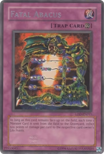 Fatal Abacus (LOD-EN011), Legacy of Darkness (Worldwide English) — Yu-Gi-Oh! card price