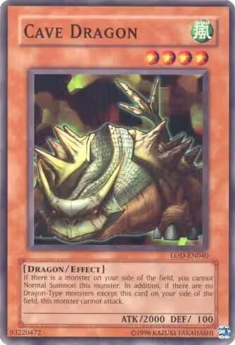 Cave Dragon (LOD-EN040), Legacy of Darkness (Worldwide English) — Yu-Gi-Oh! card price