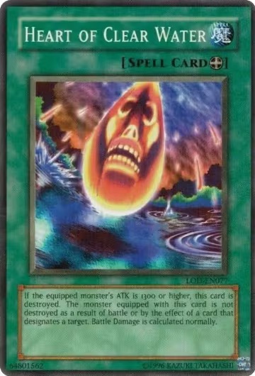 Heart of Clear Water (LOD-EN077), Legacy of Darkness (Worldwide English) — Yu-Gi-Oh! card price