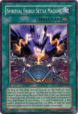 Spiritual Energy Settle Machine (LOD-EN082), Legacy of Darkness (Worldwide English) — Yu-Gi-Oh! card price