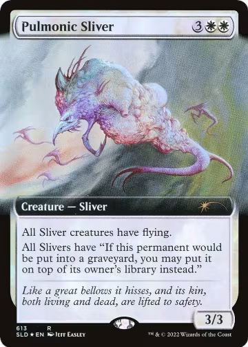 Pulmonic Sliver (Extended Art) (613), Secret Lair Drop Series — Magic card price