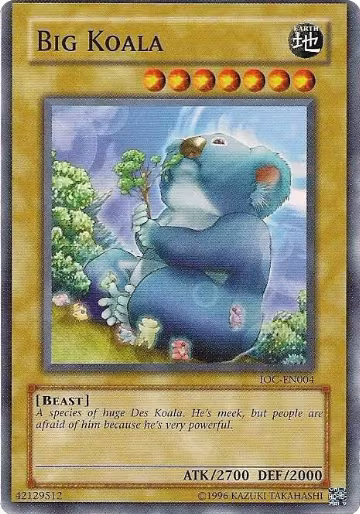 Big Koala (IOC-EN004), Invasion of Chaos (Worldwide English) — Yu-Gi-Oh! card price