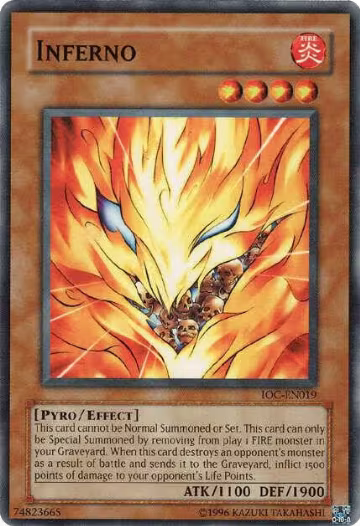 Inferno (IOC-EN019), Invasion of Chaos (Worldwide English) — Yu-Gi-Oh! card price