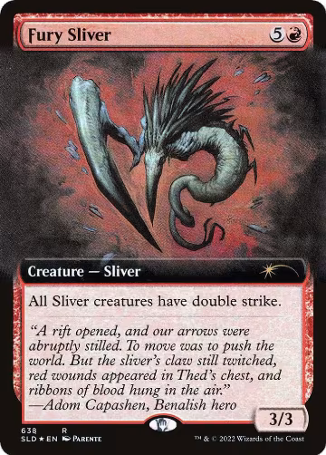 Fury Sliver (Extended Art) (638), Secret Lair Drop Series — Magic card price