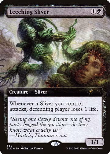 Leeching Sliver (Extended Art) (632), Secret Lair Drop Series — Magic card price