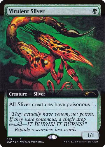 Virulent Sliver (Extended Art) (659), Secret Lair Drop Series — Magic card price
