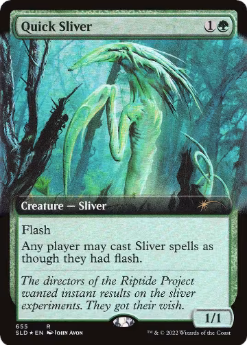 Quick Sliver (Extended Art) (655), Secret Lair Drop Series — Magic card price