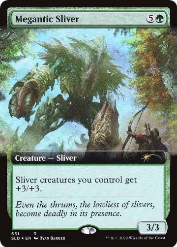 Megantic Sliver (Extended Art) (651), Secret Lair Drop Series — Magic card price