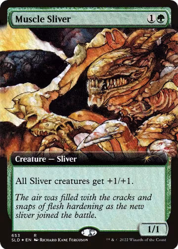Muscle Sliver (Extended Art) (653), Secret Lair Drop Series — Magic card price