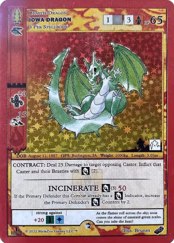 Iowa Dragon (PHD Exclusive), Miscellaneous Promos — MetaZoo card price