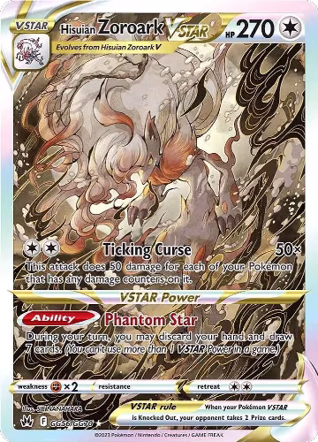 Hisuian Zoroark VSTAR (GG56/GG70), Crown Zenith: Galarian Gallery — Pokémon card price