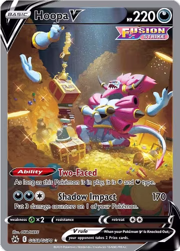 Hoopa V (GG53/GG70), Crown Zenith: Galarian Gallery — Pokémon card price