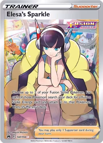 Elesa's Sparkle (Full Art) (147/159), Crown Zenith — Pokémon card price