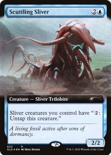 Scuttling Sliver (Extended Art) (623), Secret Lair Drop Series — Magic card price