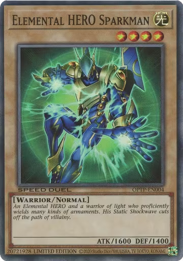 Elemental HERO Sparkman (OPTP-EN004), Miscellaneous Promotional Cards — Yu-Gi-Oh! card price