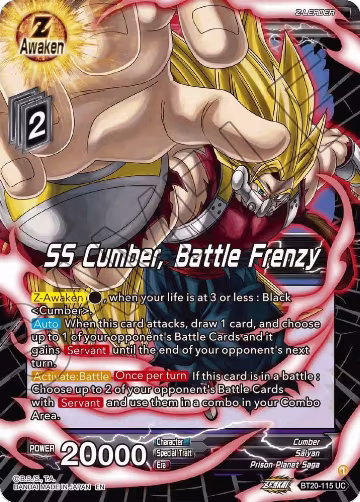 SS Cumber, Battle Frenzy (BT20-115), Power Absorbed — DB Super card price