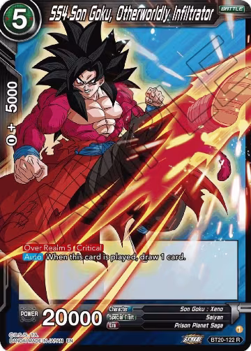 SS4 Son Goku, Otherworldly Infiltrator (BT20-122), Power Absorbed — DB Super card price
