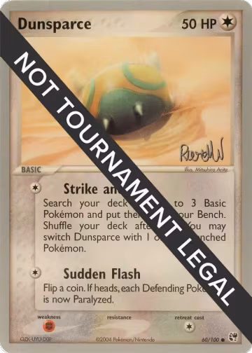 Dunsparce - 2004 (Reed Weichler) (60/100), World Championship Decks — Pokémon card price