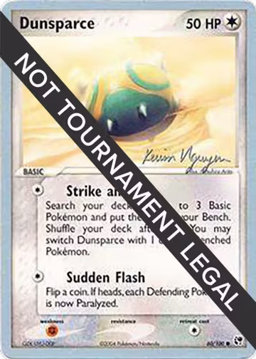 Dunsparce - 2004 (Kevin Nguyen) (60/100), World Championship Decks — Pokémon card price