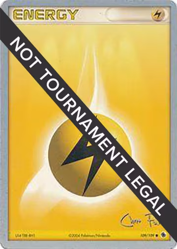 Lightning Energy - 2004 (Chris Fulop) (109/109), World Championship Decks — Pokémon card price