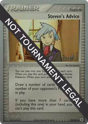 Steven's Advice - 2004 (Reed Weichler) (92/101), World Championship Decks — Pokémon card price
