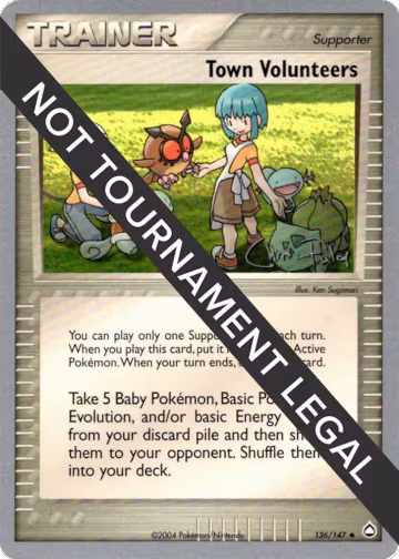 Town Volunteers - 2004 (Chris Fulop) (136/147), World Championship Decks — Pokémon card price