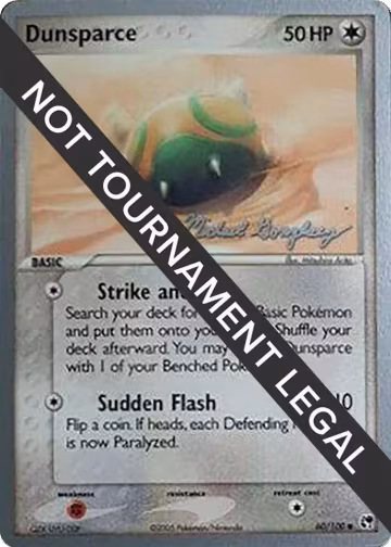 Dunsparce - 2005 (Michael Gonzalez) (60/100), World Championship Decks — Pokémon card price