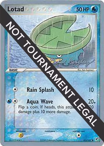 Lotad (63) - 2005 (Michael Gonzalez) (63/107), World Championship Decks — Pokémon card price