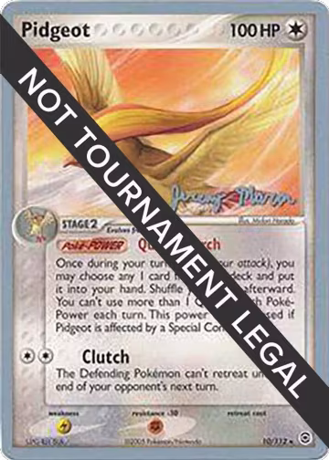 Pidgeot - 2005 (Jeremy Maron) (10/112), World Championship Decks — Pokémon card price
