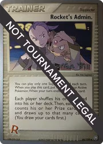 Rocket's Admin. - 2005 (Curran Hill) (86/109), World Championship Decks — Pokémon card price