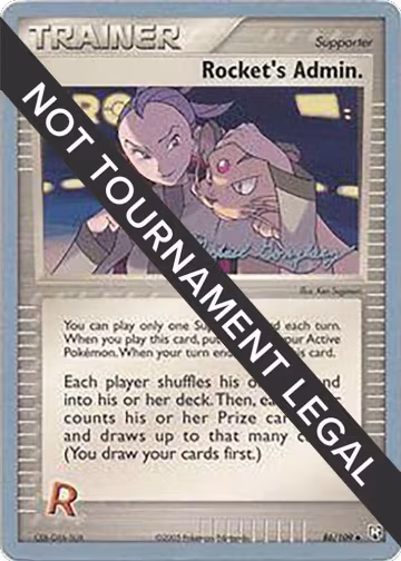 Rocket's Admin. - 2005 (Michael Gonzalez) (86/109), World Championship Decks — Pokémon card price