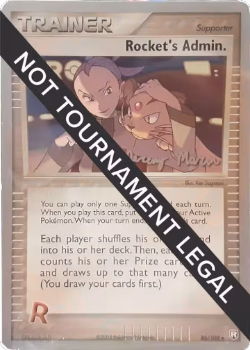 Rocket's Admin. - 2005 (Jeremy Moran) (86/109), World Championship Decks — Pokémon card price