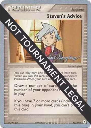 Steven's Advice - 2005 (Michael Gonzalez) (92/101), World Championship Decks — Pokémon card price