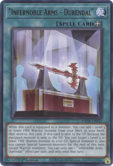 "Infernoble Arms - Durendal" (AMDE-EN042), Amazing Defenders — Yu-Gi-Oh! card price