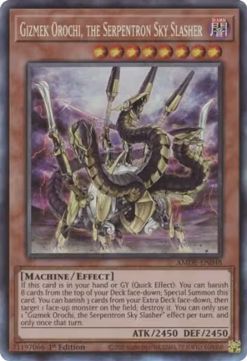 Gizmek Orochi, the Serpentron Sky Slasher (CR) (AMDE-EN048), Amazing Defenders — Yu-Gi-Oh! card price