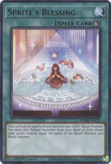 Sprite's Blessing (AMDE-EN057), Amazing Defenders — Yu-Gi-Oh! card price