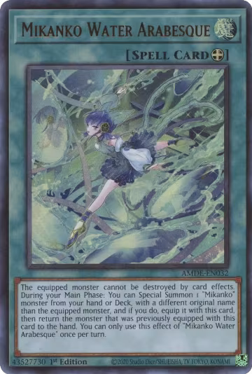 Mikanko Water Arabesque (AMDE-EN032), Amazing Defenders — Yu-Gi-Oh! card price