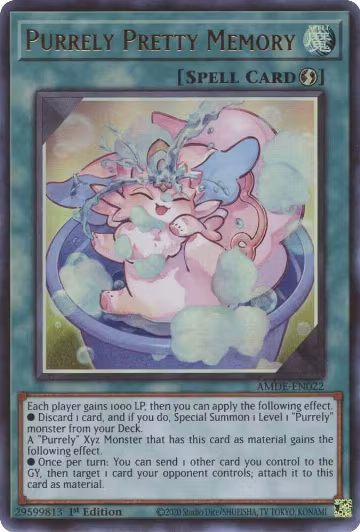 Purrely Pretty Memory (AMDE-EN022), Amazing Defenders — Yu-Gi-Oh! card price