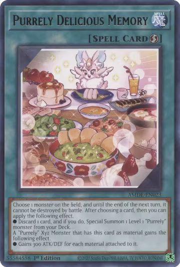 Purrely Delicious Memory (AMDE-EN023), Amazing Defenders — Yu-Gi-Oh! card price