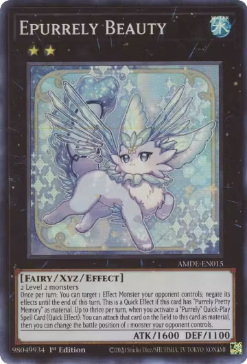 Epurrely Beauty (AMDE-EN015), Amazing Defenders — Yu-Gi-Oh! card price