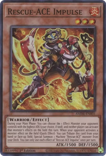 Rescue-ACE Impulse (AMDE-EN001), Amazing Defenders — Yu-Gi-Oh! card price