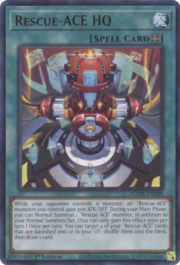 Rescue-ACE HQ (AMDE-EN008), Amazing Defenders — Yu-Gi-Oh! card price